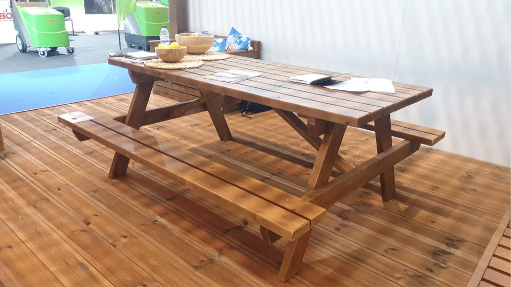 Mesas de picnic 2 metros, mesa de jardim