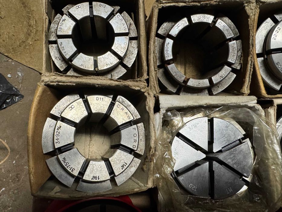 Tuleje zaciskowe D120 do CNC różne średnice