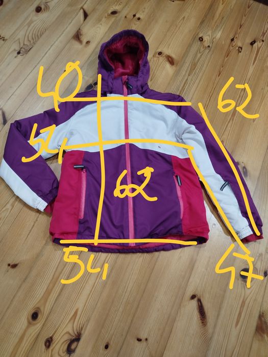 Kurtka narciarska zimowa dziewczęca 158/164