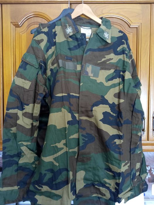 Farda militar de combate Exército Italiano camuflado Woodland Roma 90