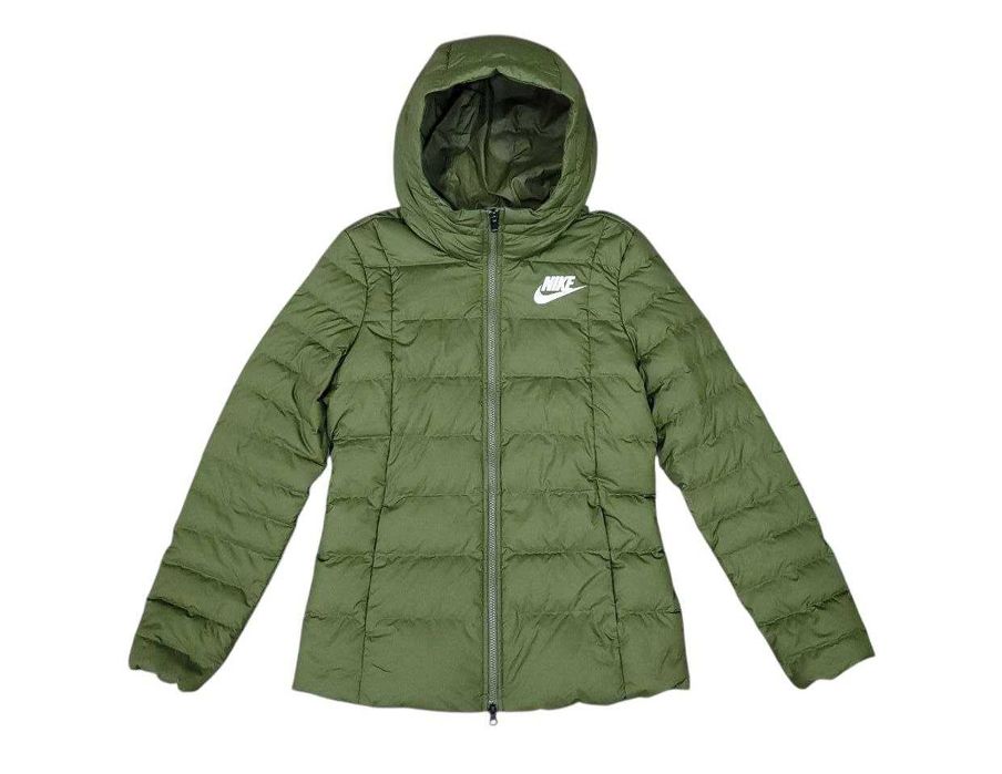Женский пуховик Nike Long Puffer Jacket Green S Women Autumn Оригинал
