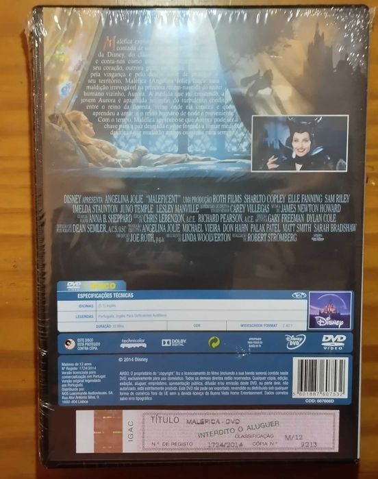 Filme DVD Maléfica - Novo e Lacrado