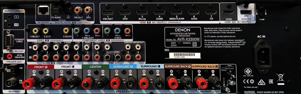 Denon AVR-X3300W amplituner denon 4k wifi 7.2