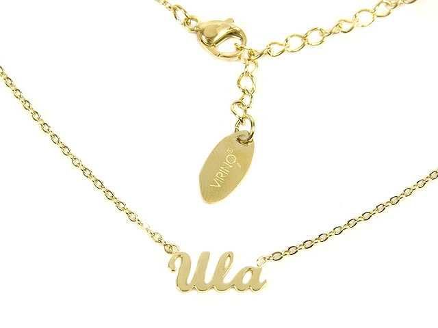Naszyjnik stal chirurgiczna imię ULA celebrytka złota 316L prezent