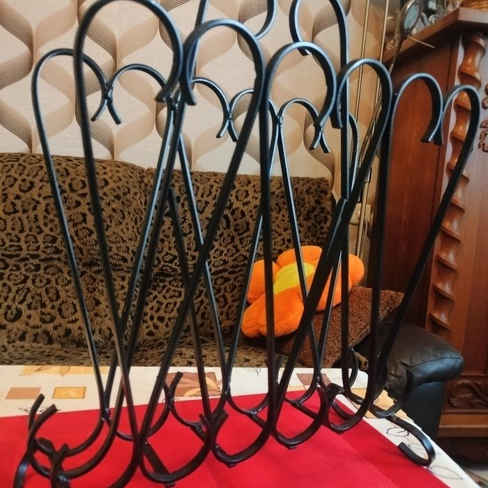Stojak, gazetnik metalowy,  rękodzieło