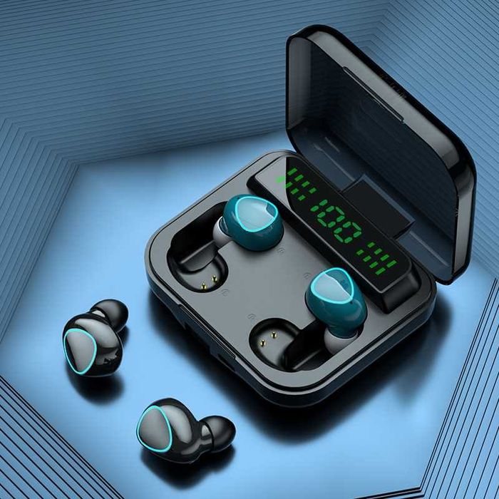 Auricular Bluetooth M22 Digital Indicator – 2 em 1: Ideal para Partilhar o Som