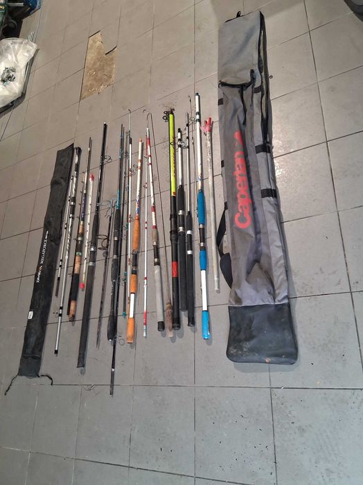 Conjunto canas de pesca