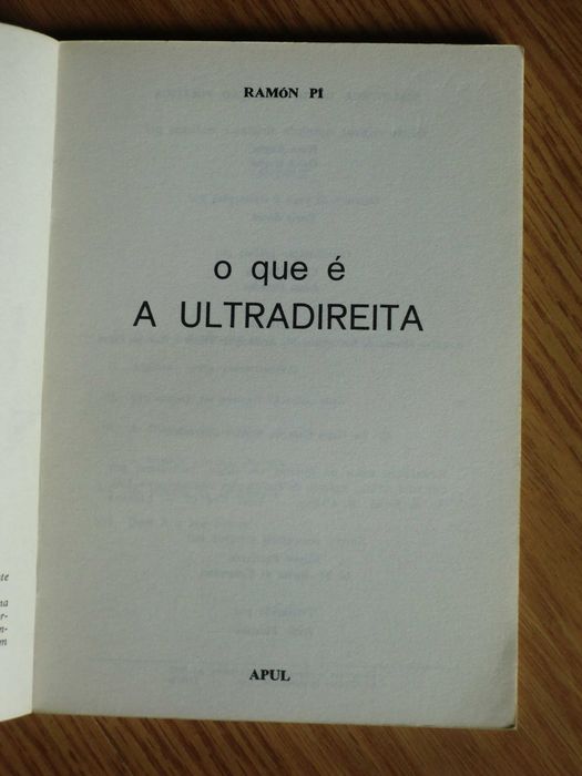 O que é a Ultradireita
de Ramon Pi