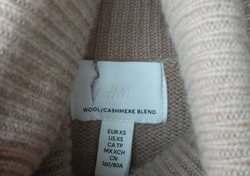 H&M premium светр 70% кашемір XS S M