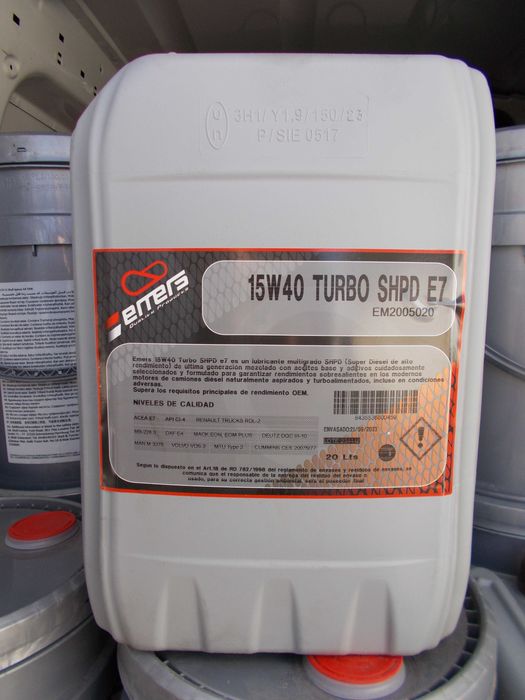 Emers Oil Turbo Diesel SHPD E7  15w-40 ( 20 Lt )