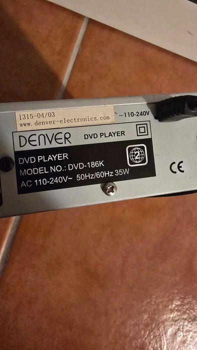 Leitor de cd e DVD DENVER 186K