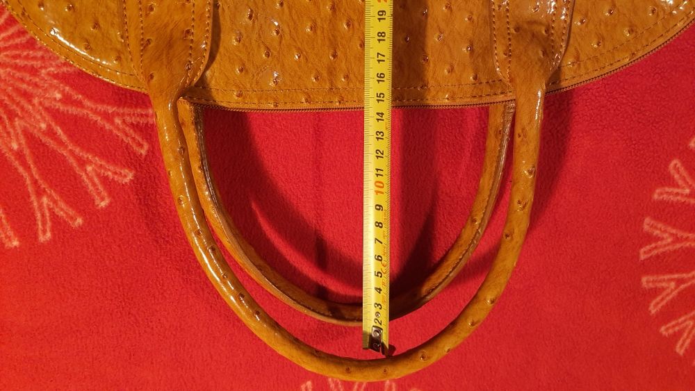 Torba lakierowany struś David Jones