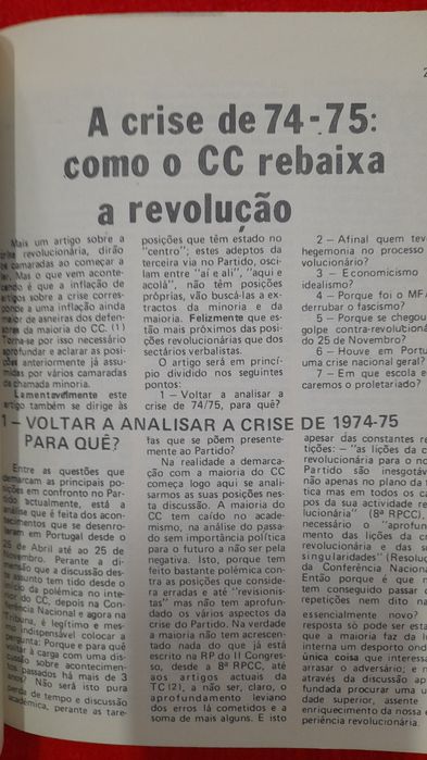 Livro Novos Rumos para os Comunistas Portugueses
