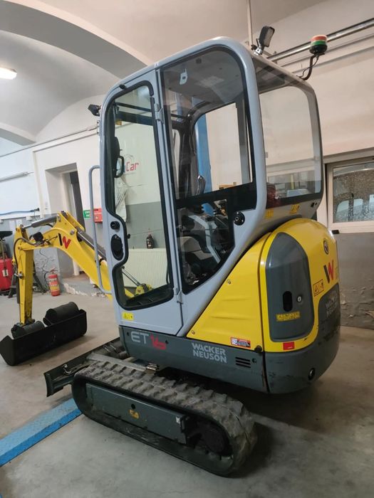 Wacker Neuson ET 16 2022rok tylko 740 mtg 3 łyżki  Minikoparka 1.8t 770mtg Komplet łyżek Super Stan Rozsuwane Gąsienice