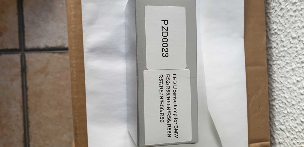 Luzes Led matricula BMW e MINI