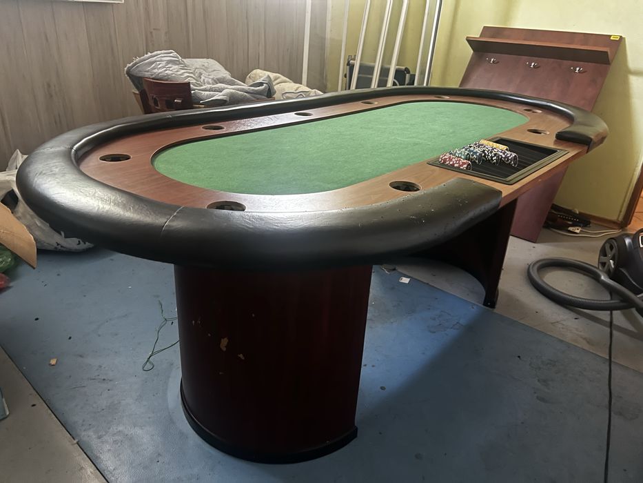 Stół do pokera 213 x 106 x 78 XXL, przeznaczenie do 9 osób