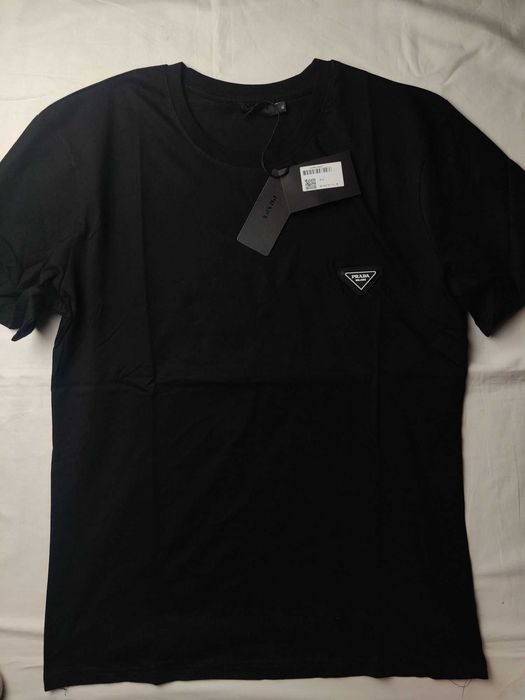 Koszulka shirt prada meska nowośc hit OUTLET czarna trójkąt