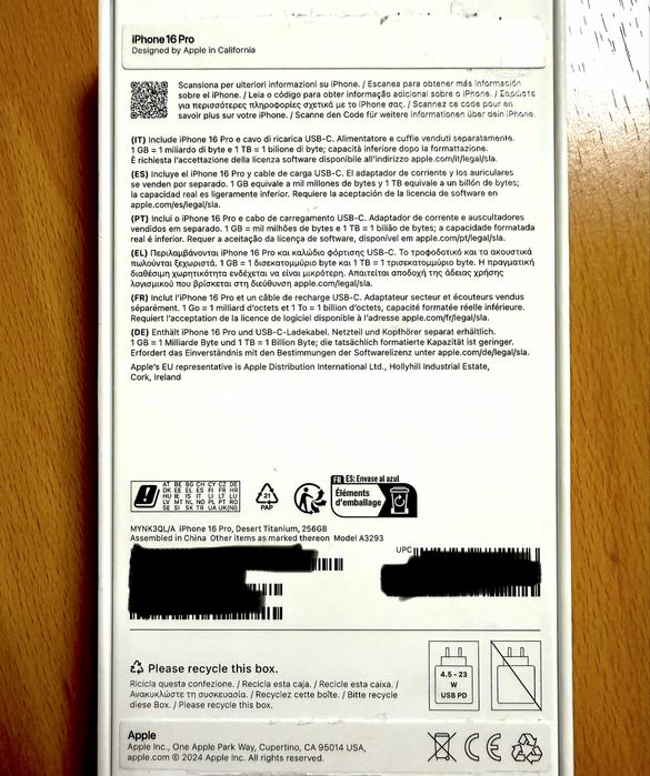 Iphone 16 Pro - Desert Titanium - 256GB