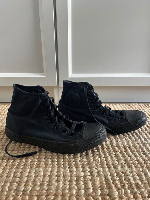 Czarne buty trampki converse