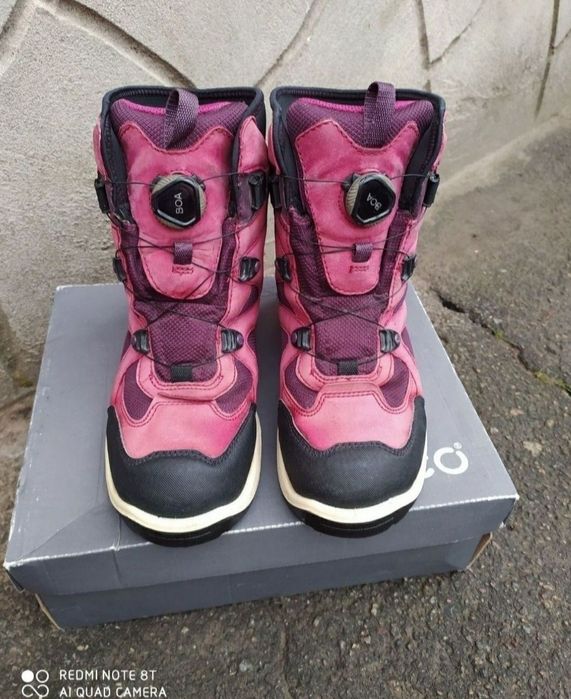 Ecco BOA 38 31 термоботинки на дівчинку зимові чоботи черевики ессо