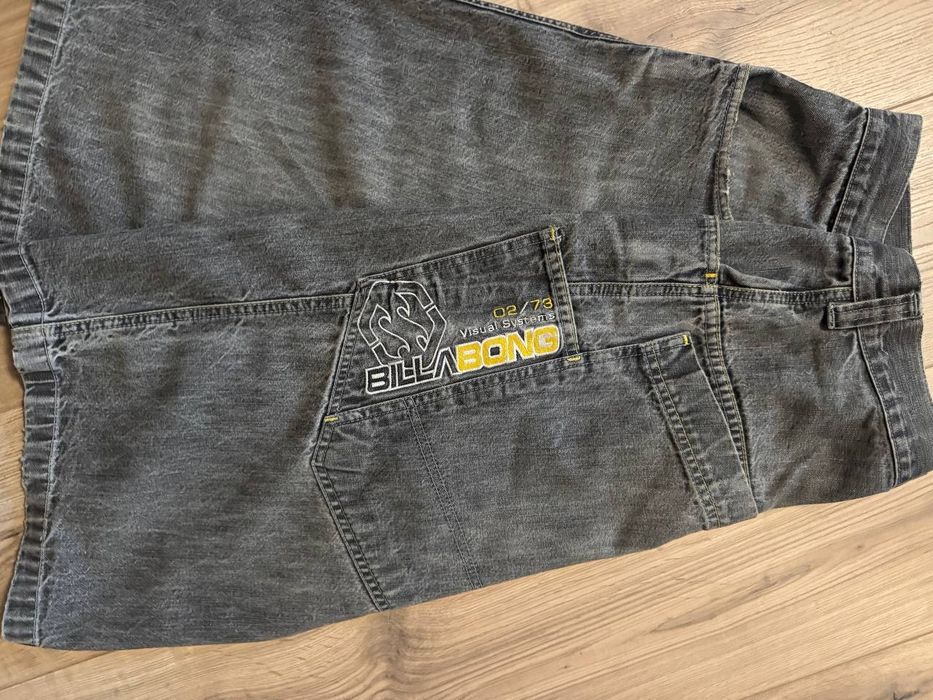 BillaBong rap rep шорты джинсовые широкие