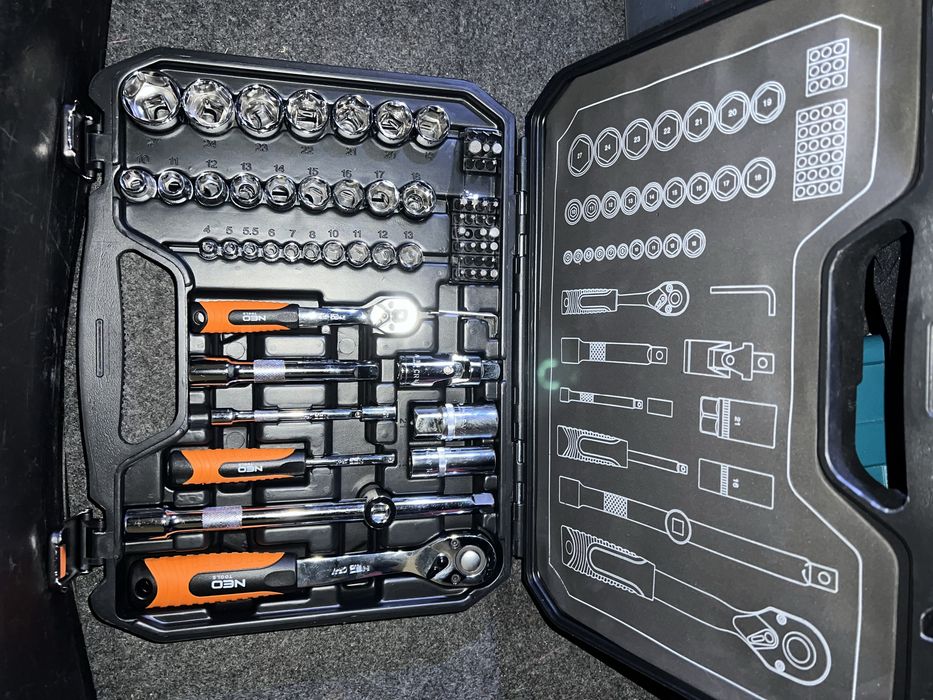 Zestaw kluczy nasadowych Neo Tools 73 szt. nowy