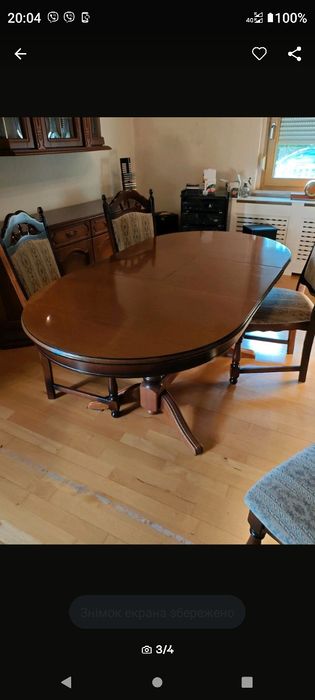 Продам стілі+4 крісла з Німеччини.