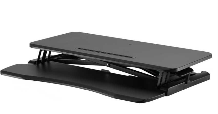 Suporte de Mesa com Base e Elevação (Preto) - EWENT