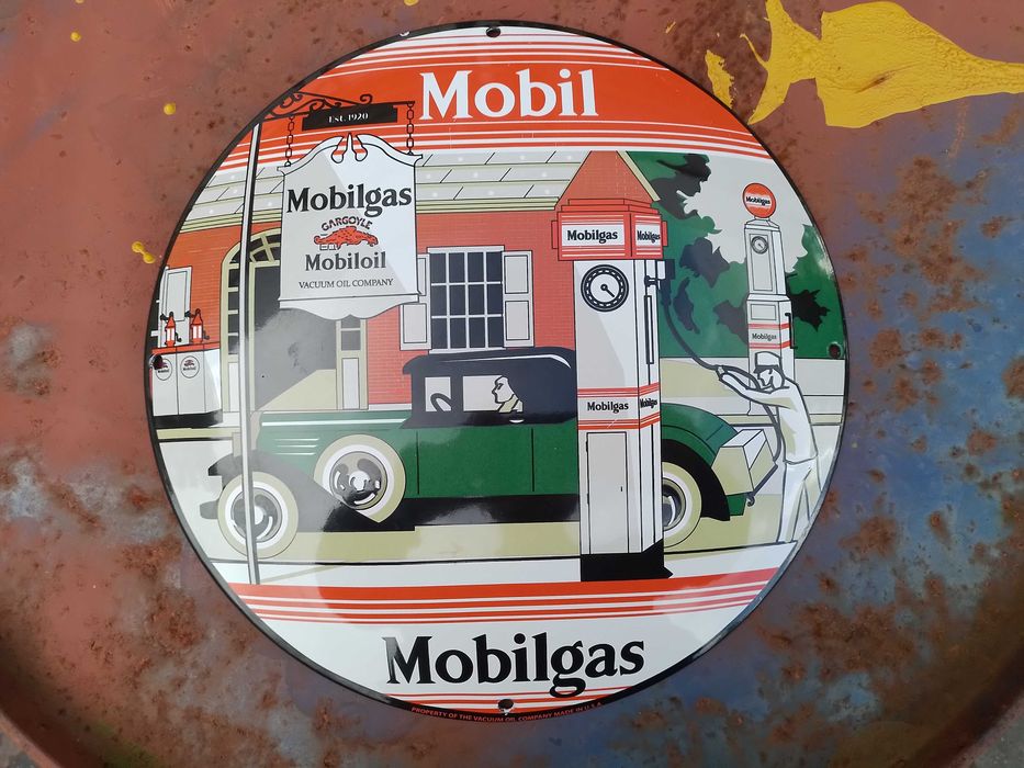 Placa/Chapa esmaltada  Mobil