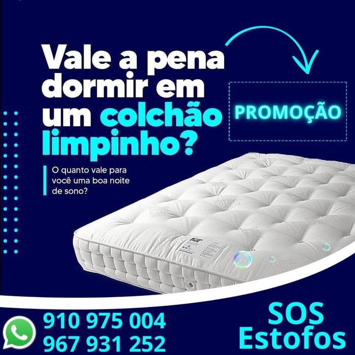 Limpeza de sofás colchões poltronas cadeiras carpetes tapetes alcatifa