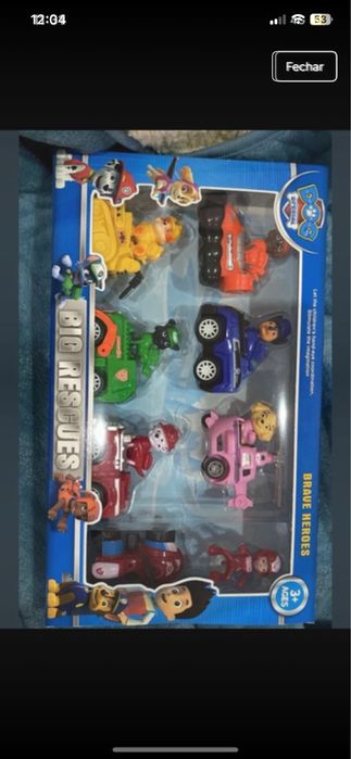 Kit figuras Patrulha Pata