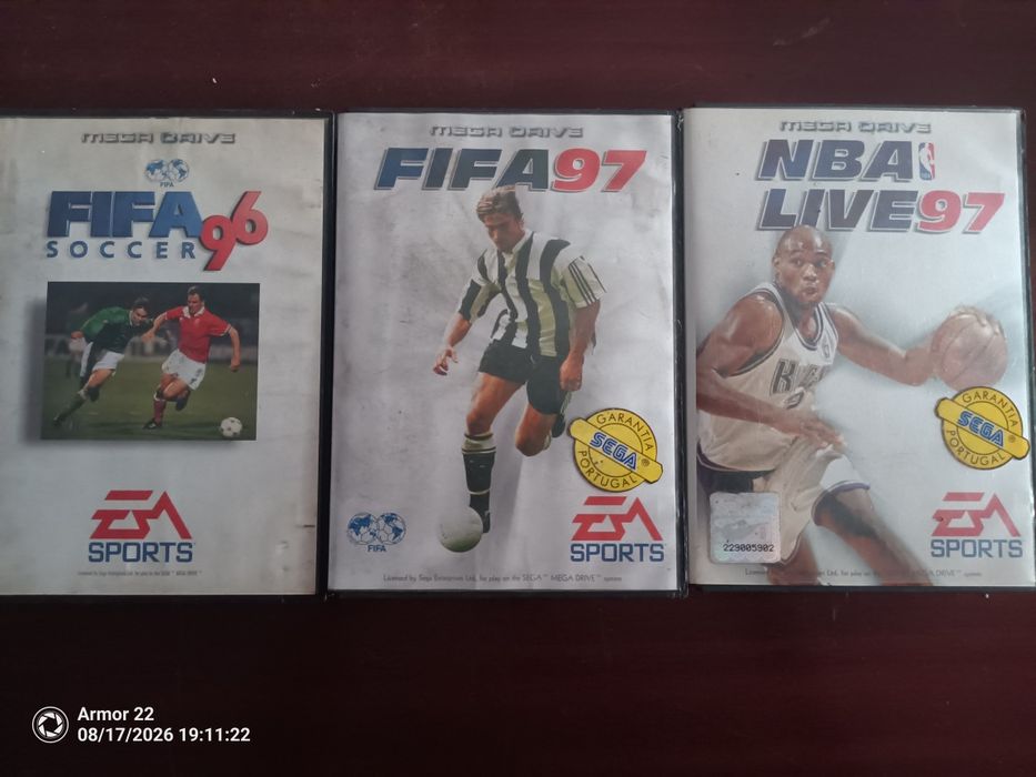 Mega Drive + Jogos + 3 comandos