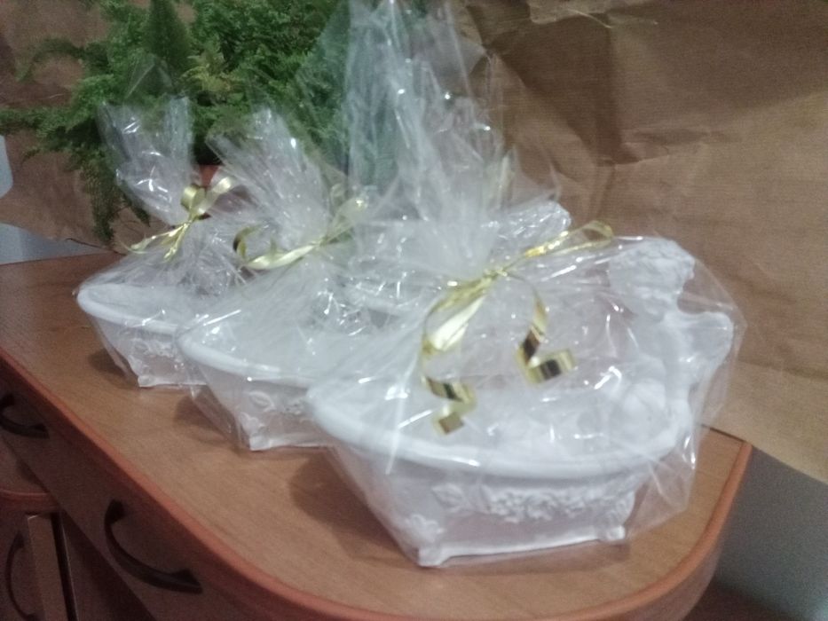 Mydelniczka, Anioł gipsowy , rękodzieło prezent upominek podziękowanie