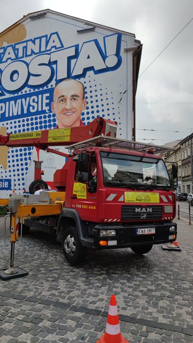 Fimy , oświetlenie ,klipy, podnośniki koszowe 20m 30m 35 m