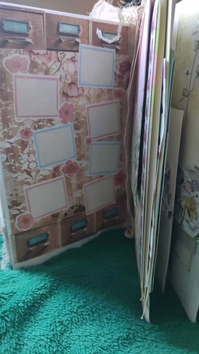 Junk jurnal, motyw kwiatowy