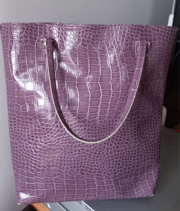 Torebka shopperka fioletowa