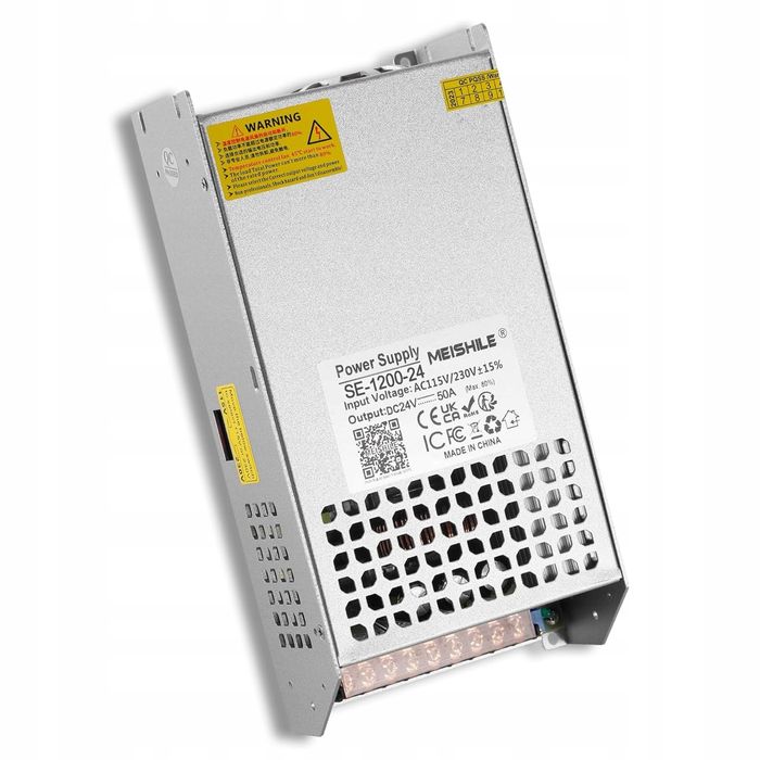 Zasilacz Impulsowy 24V 50A 1200W Przetwornica AC na DC 230V 220V do 24