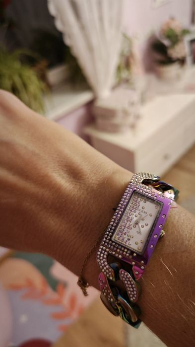 Zegarek damski Guess Lady Pink bransoleta kolorowy