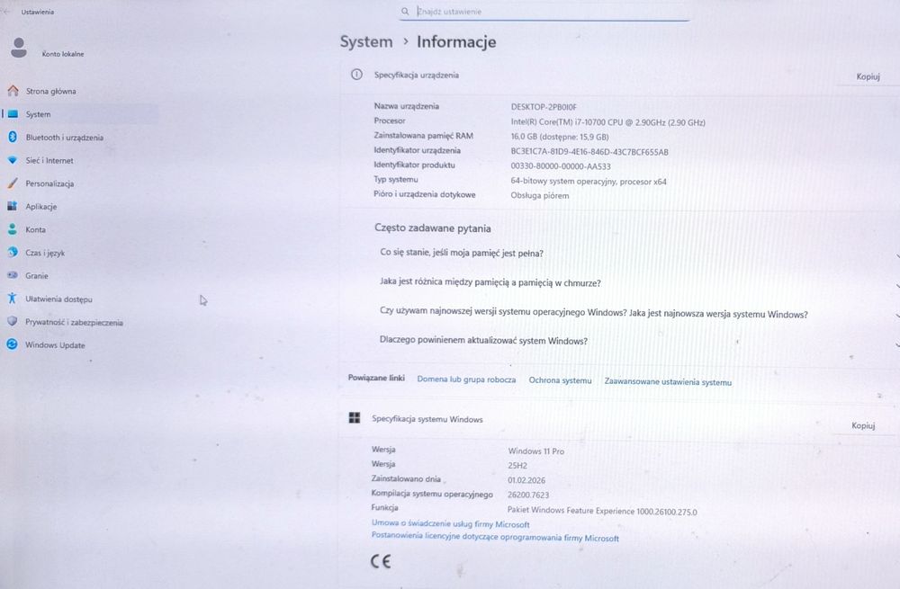 Komputer stacjonarny