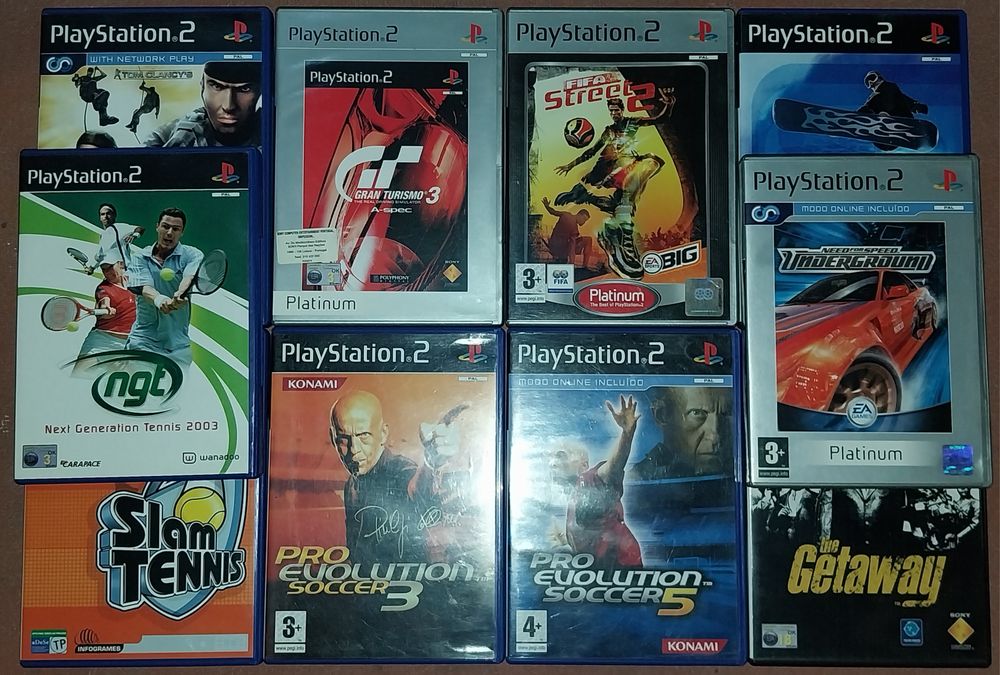 10 Jogos originais para PS2