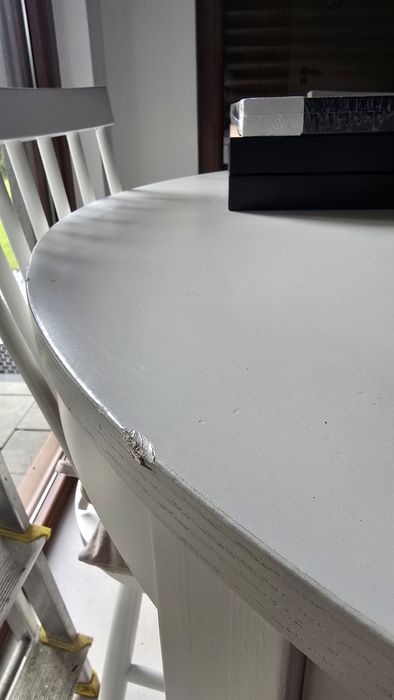 Stół rozkładany okrągły IKEA BJURSTA i 4 krzesła