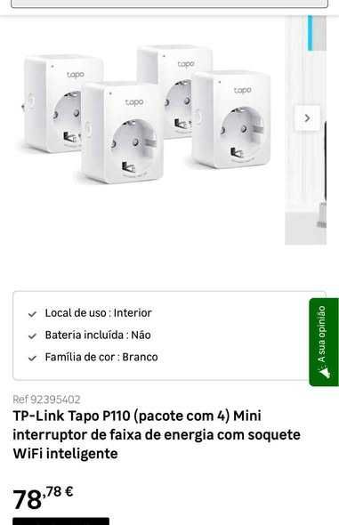 pack 4 tomadas inteligentes novas