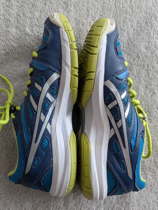 Niebieskie wiązane żelowe buty sportowe Asics 33 Gel Beyond