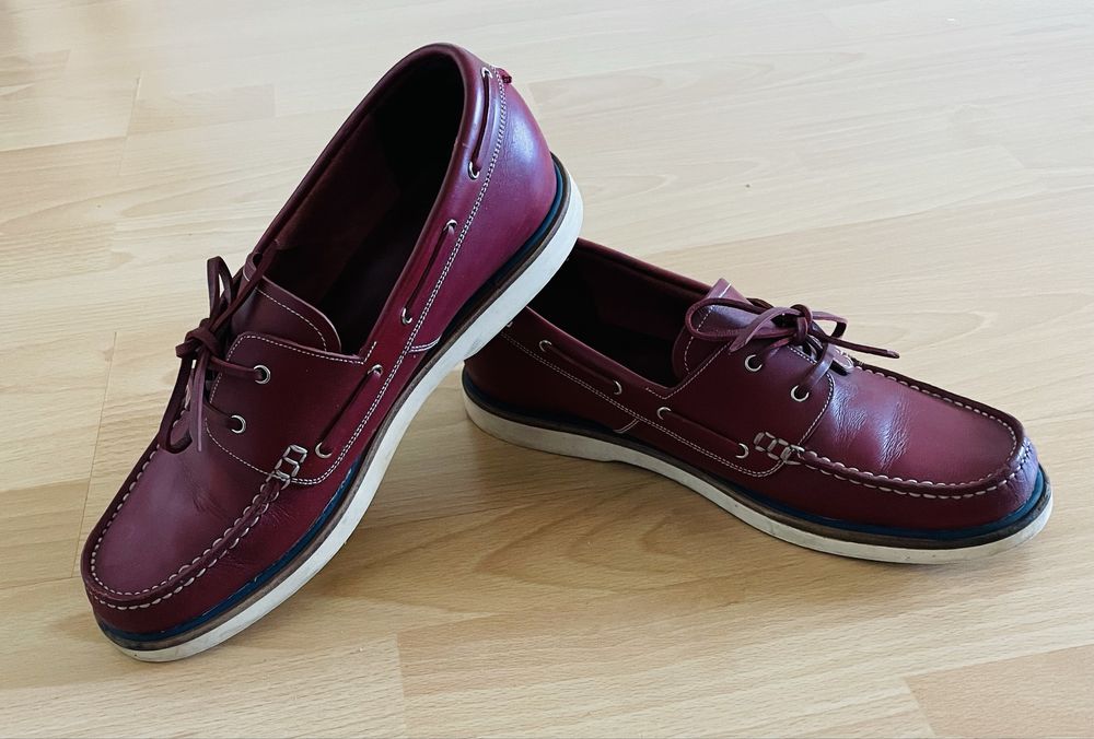 Лоферы мокасины топсайдеры кожаные 40 Bally Timberland оригинал Ecco