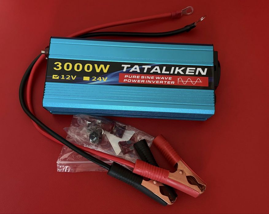 Инвертор преобразователь 1000w 1600w 12/220 чистый синус