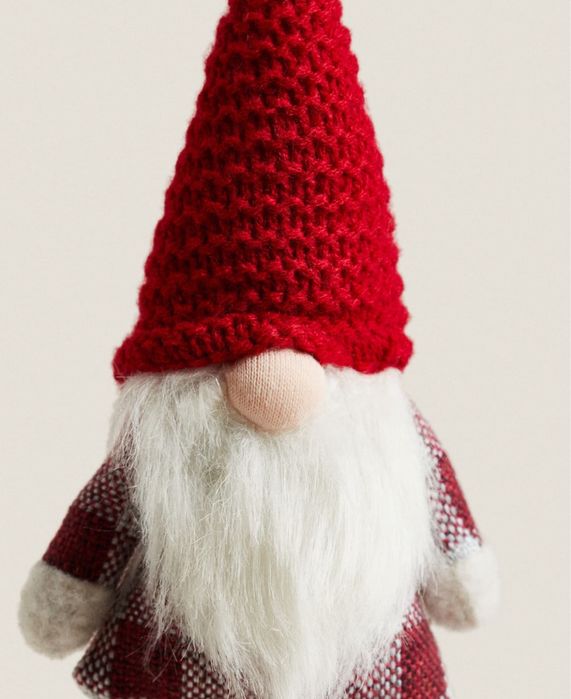 Gnomo Decorativo Pompom Branco Zara Home NOVO