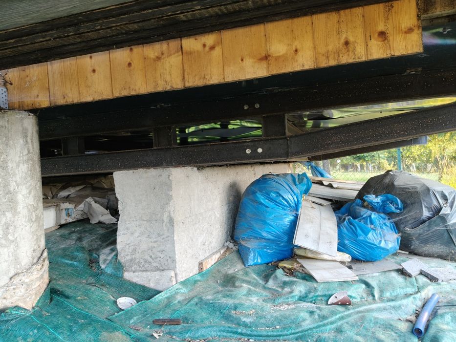 Stalowa solidna rama pod domek o powierzchni 55 m2