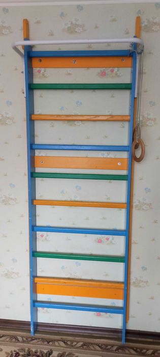 Шведская стенка, турник, лестница