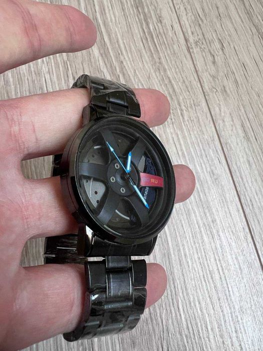 BORUSE Wheel Design Black Edition чоловічий кварцовий годинник