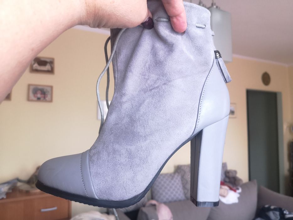 Botki 37 nowe. Ekozamszowe.